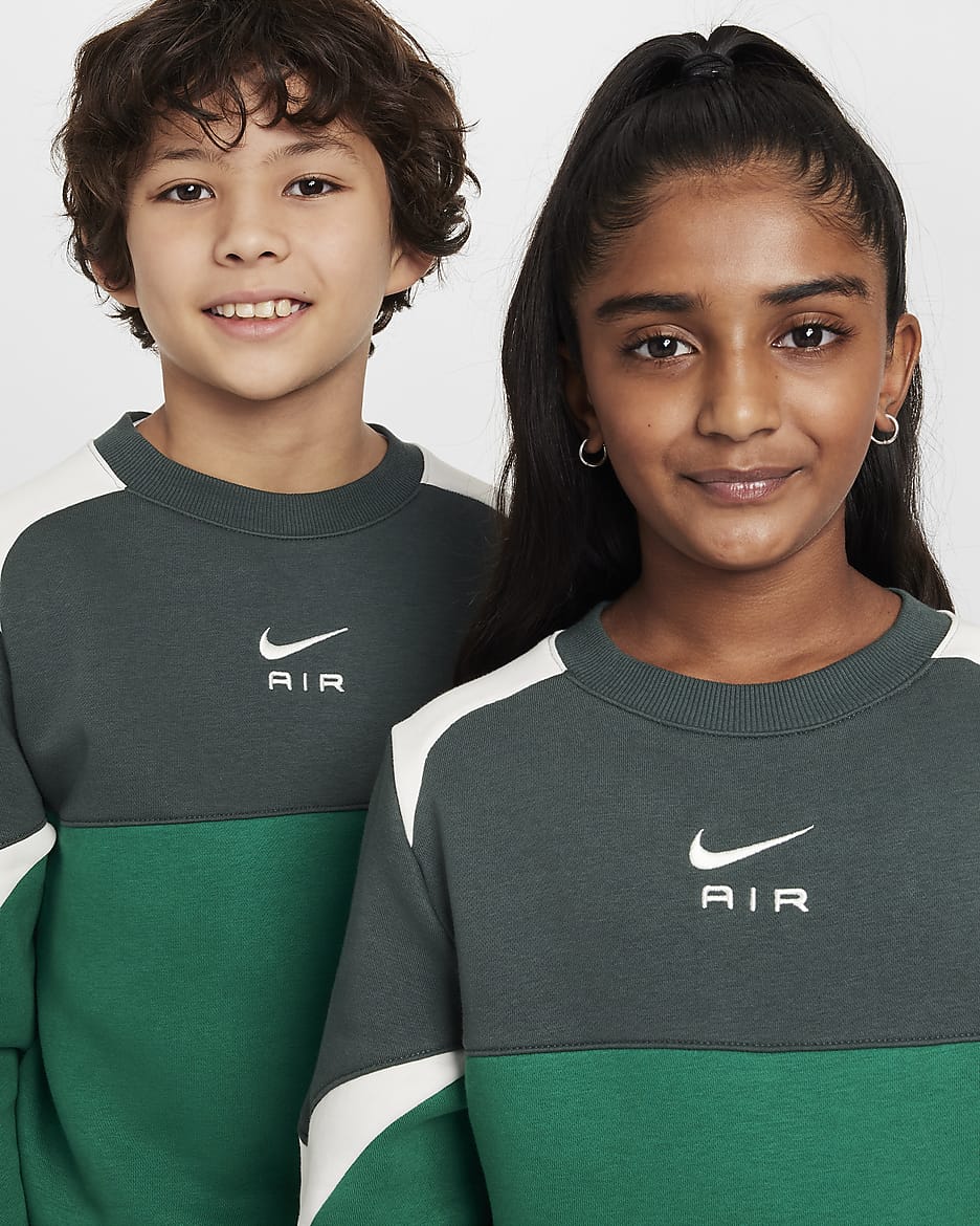 Nike junior air crewneck sweatshirt hotsell